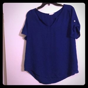 Royal blue blouse